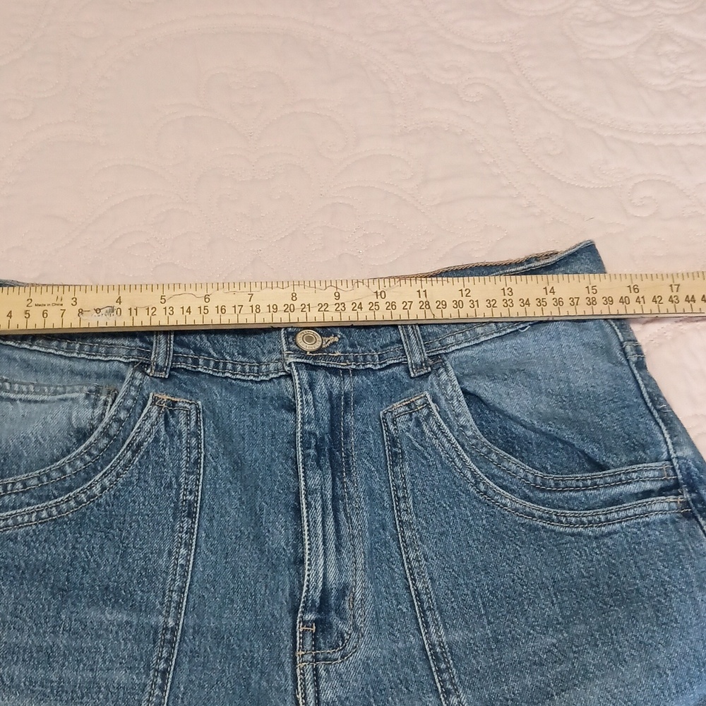 We The Free Women's Relaxed Wide-Leg Blue Denim Jeans - Picture 7 of 10